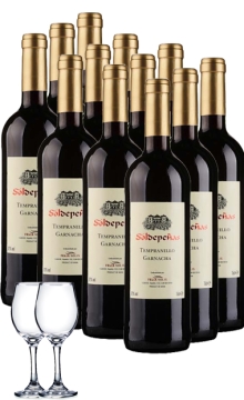 欧娜干红葡萄酒（FSA)整箱12支加两支拉伸红酒杯